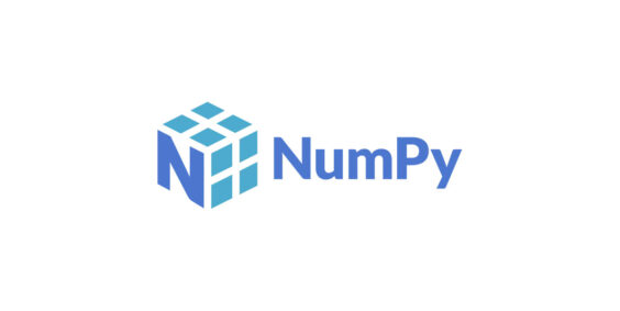 Logo do NumPy em um fundo branco
